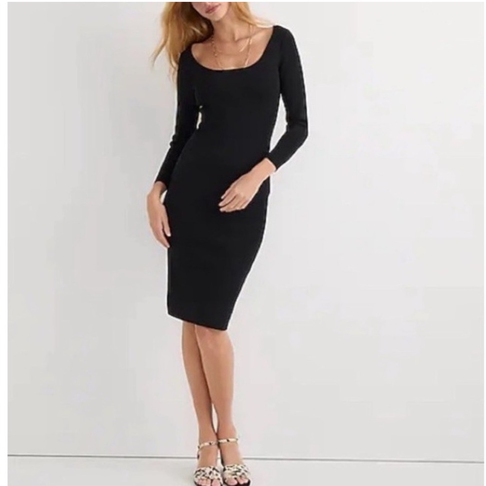 J. Crew knit fitted dress long sleeve
